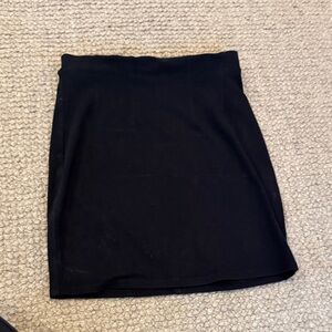Classic Black Women's Mini Skirt with Elastic Band